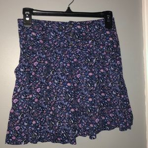 small purple floral skirt